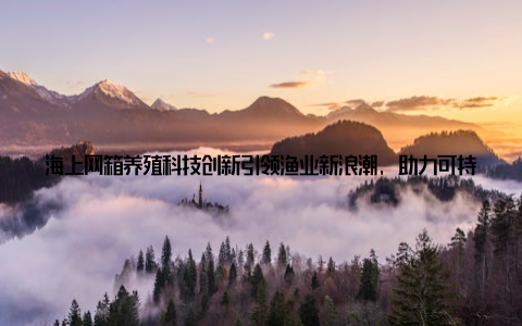 海上网箱养殖科技创新引领渔业新浪潮, 助力可持续发展的蓝色革命碧波荡漾的海面上, 一排排整齐的网箱宛如海洋中的蓝色牧场, 承载着人类对可持续蛋白质来源的探索与希望