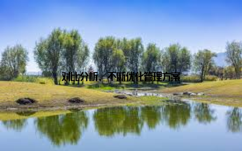 对比分析, 不断优化管理方案