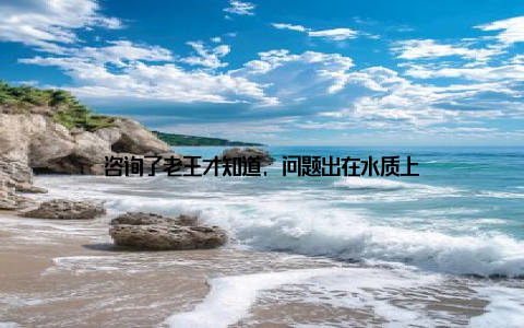 咨询了老王才知道, 问题出在水质上
