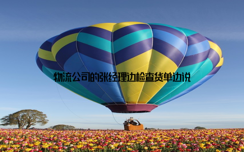 物流公司的张经理边检查货单边说