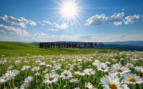 根据养殖规模确定池塘大小