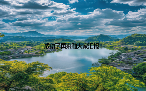 成功了再来和大家汇报!