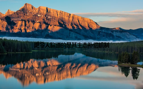 更令人称道的是其生态补偿机制