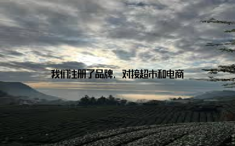 我们注册了品牌, 对接超市和电商
