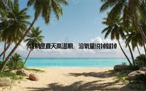 特别是夏天高温期, 溶氧量说掉就掉