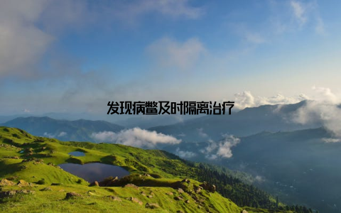 发现病鳖及时隔离治疗